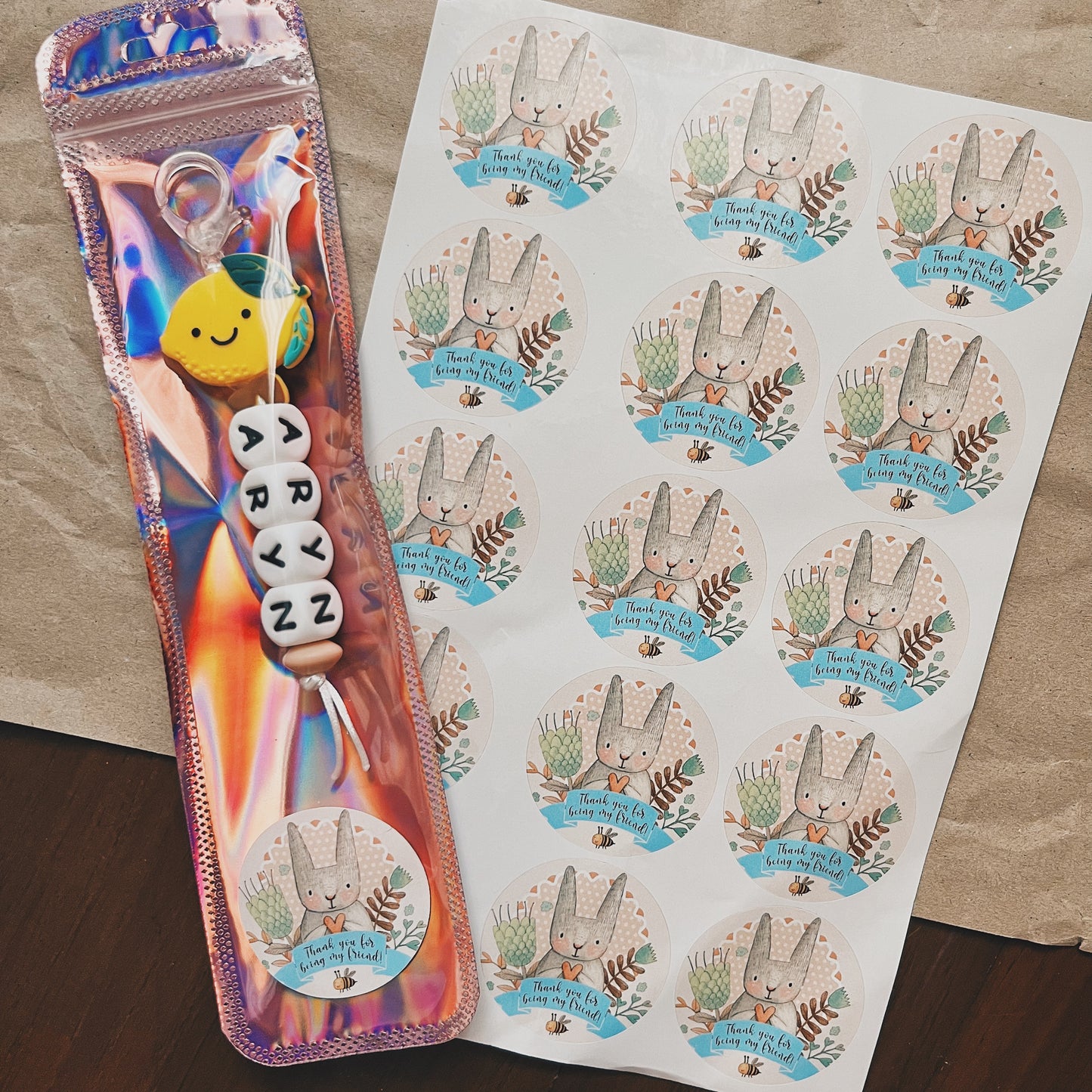 Custom NAME CHARM Party Pack (Min. 8 packs)