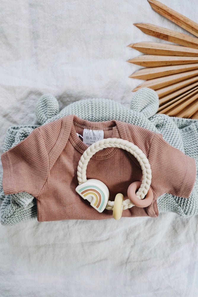 Neutral Rainbow Ritzy Rattle