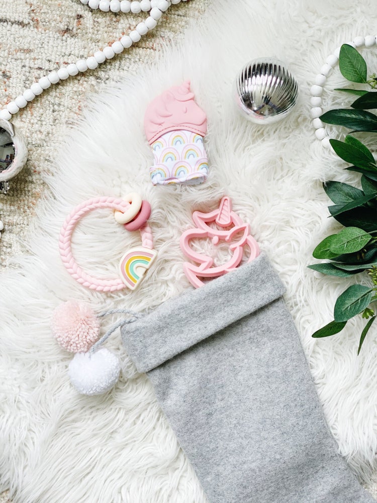 Unicorn Teething Mitten