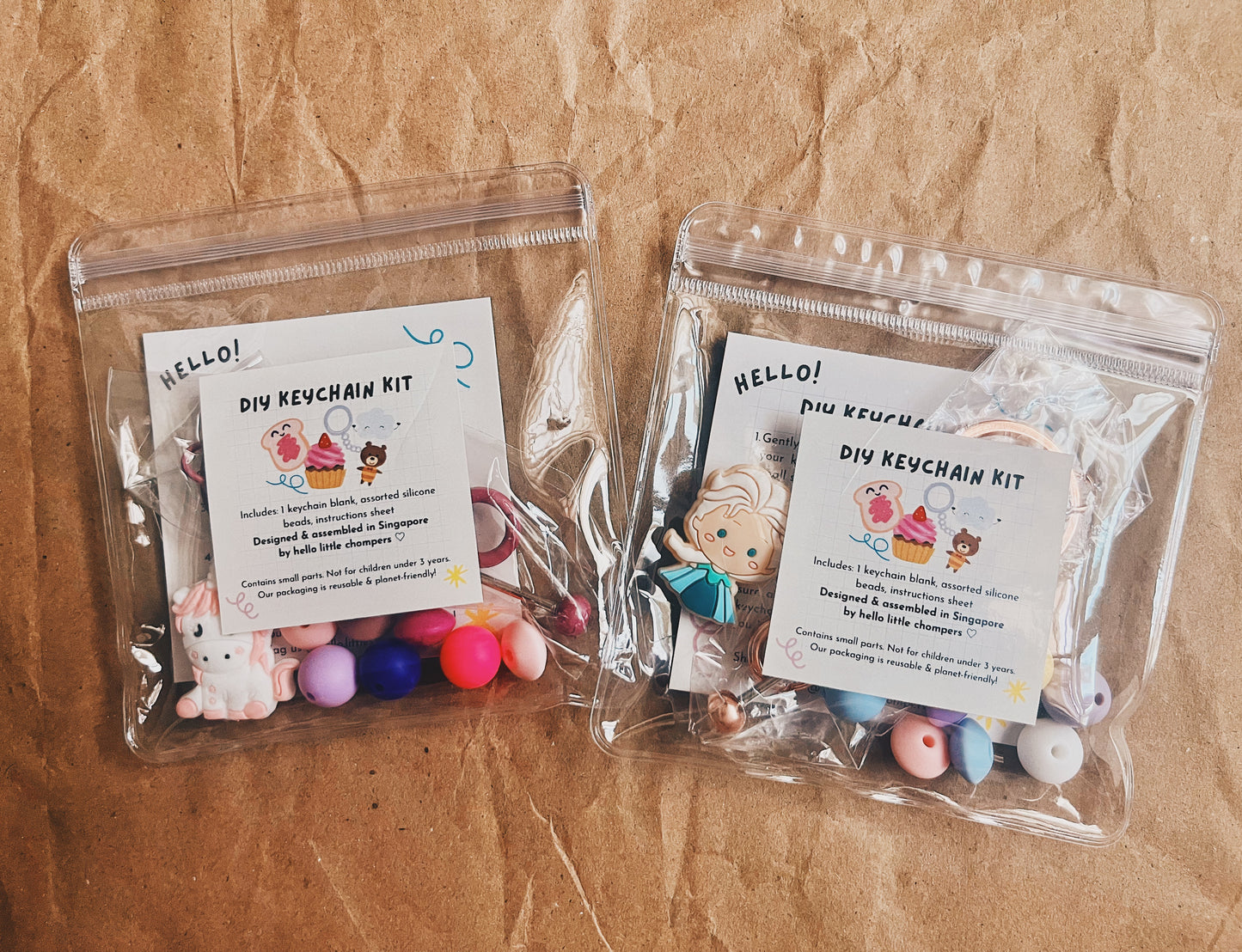 Custom Themed DIY keychain kit (Min. 8 packs)