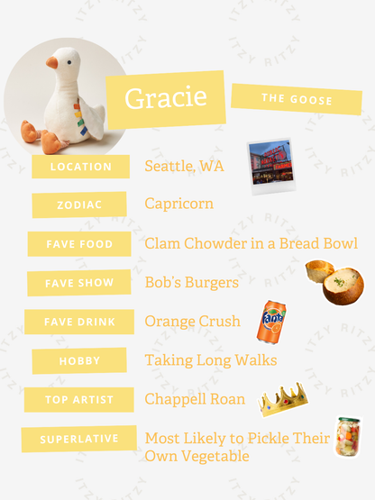 Gracie Goose Sweetie Snuggles Plush