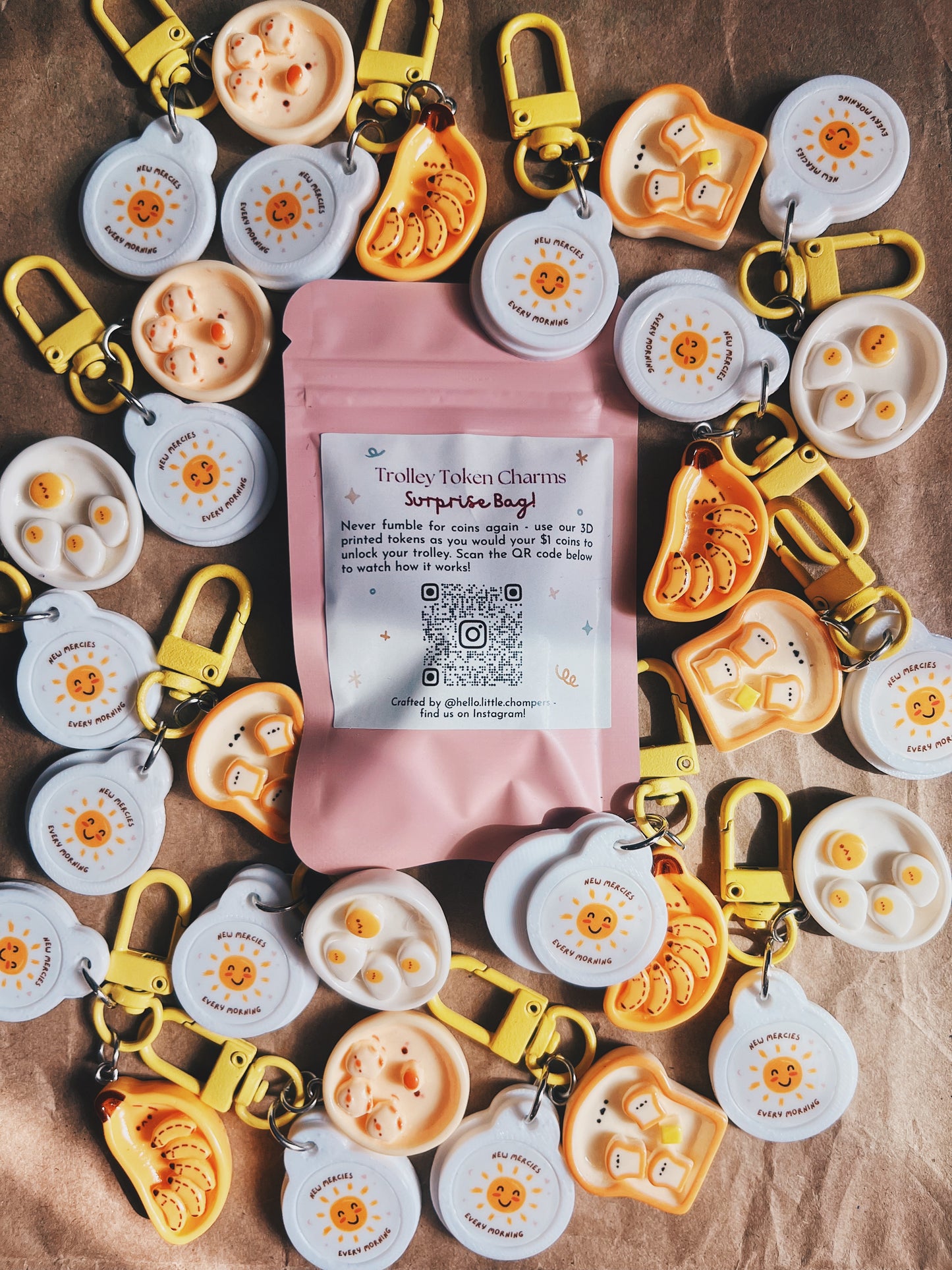 BREAKFAST BUDDIES Trolley Token Charm SURPRISE BAG