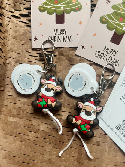 Dasher trolley token charms - with complimentary mini Christmas card