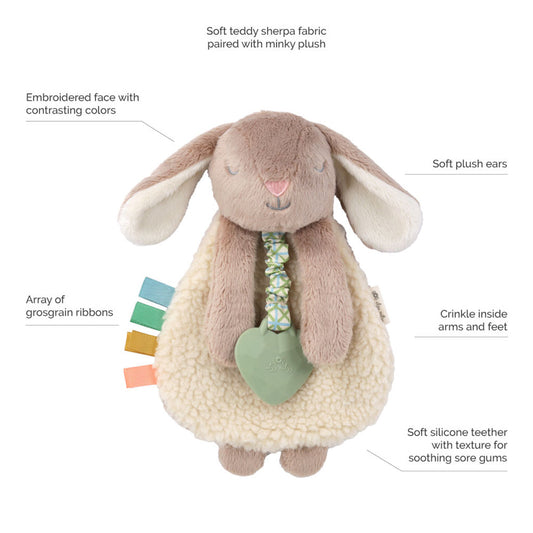 Itzy Lovey Plush & Teether Toy - Billie the Bunny