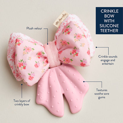 Bow Sweetie Crinkle™ Sensory Teether