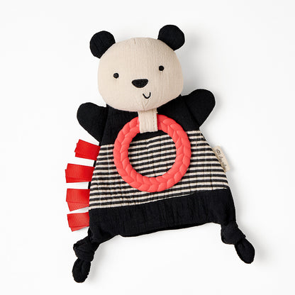 Panda Bitzy Crinkle™ Sensory Crinkle Toy with Teether