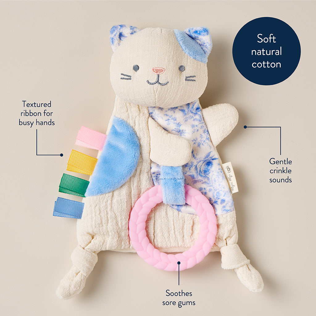 Kitty Bitzy Crinkle™ Sensory Crinkle Toy with Teether