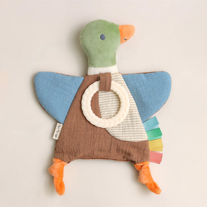 Mallard Duck Bitzy Crinkle™ Sensory Crinkle Toy with Teether