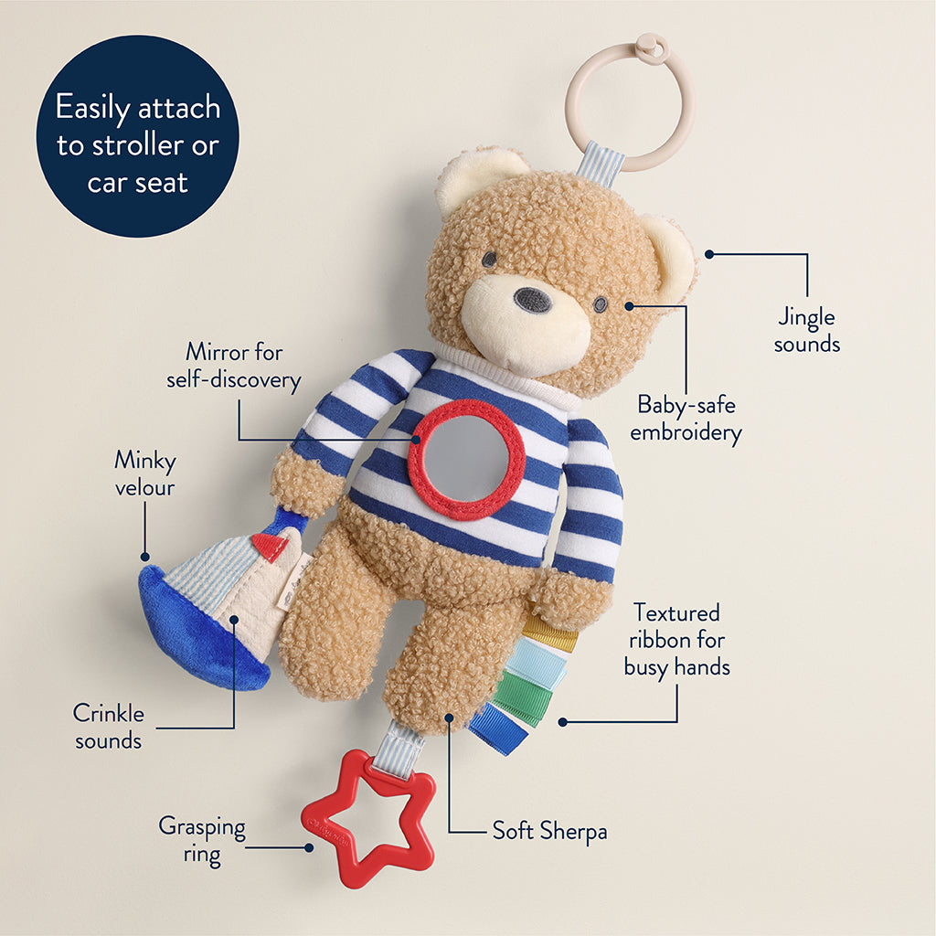 Nautical Bear Traveler™ Developmental Sensory Toy