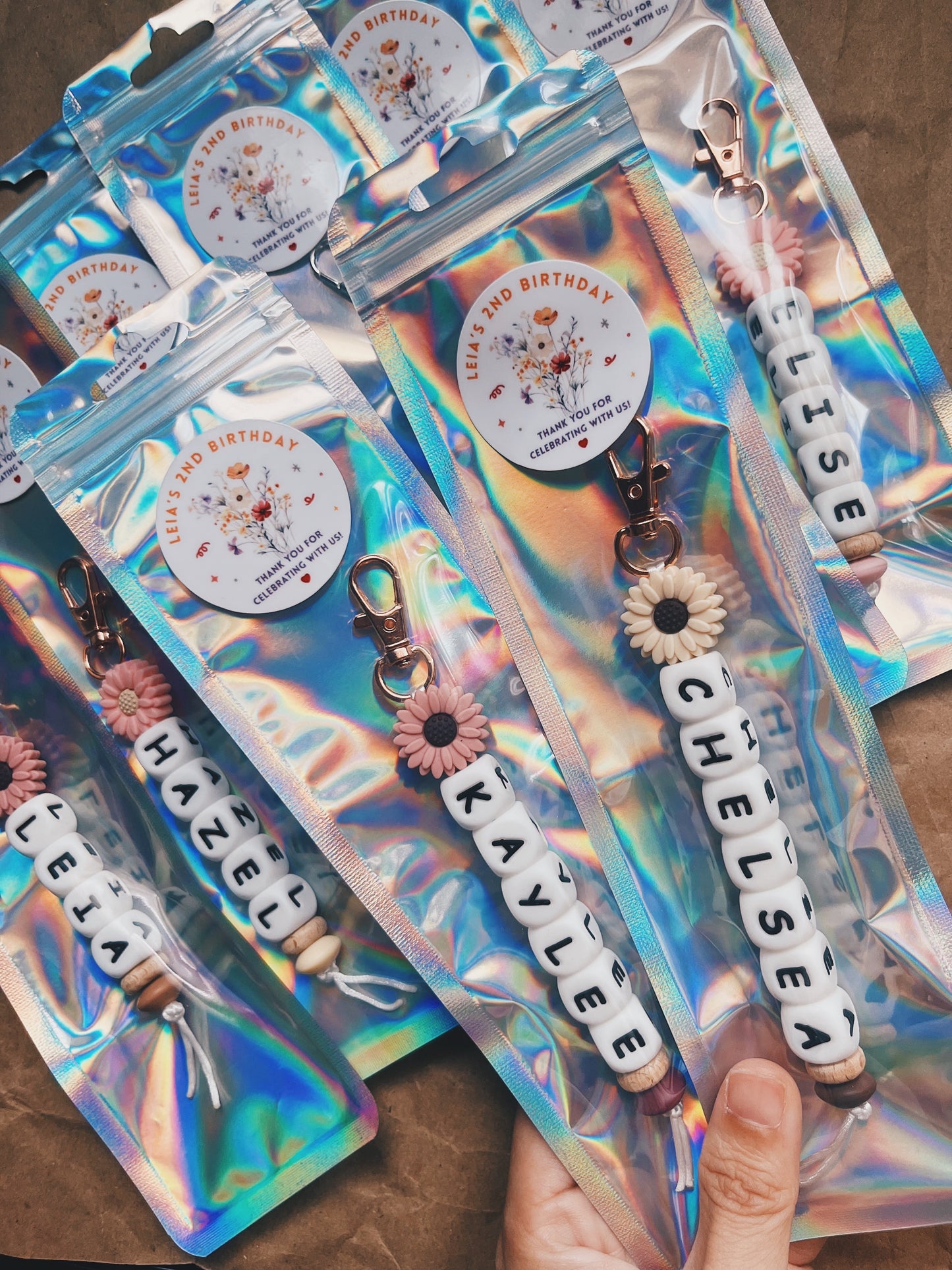 Custom NAME CHARM Party Pack (Min. 8 packs)