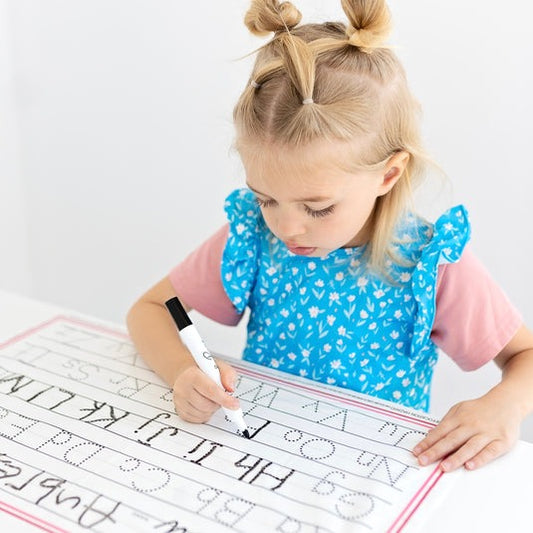 [Pack of 30] Cutie Placemats - Tracing Letters/Numbers/Shapes
