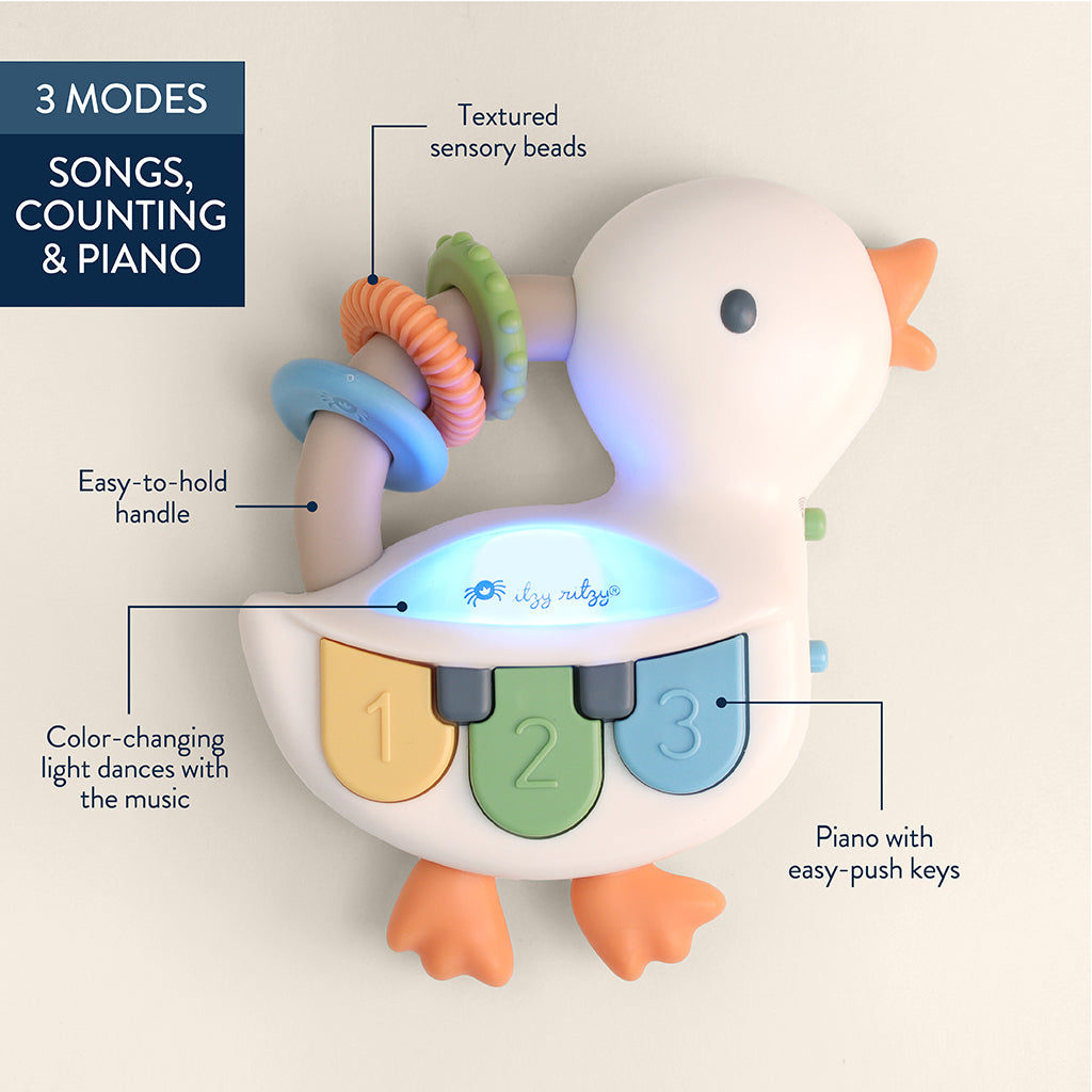Bitzy Tunes™ Musical Piano Toy Duck