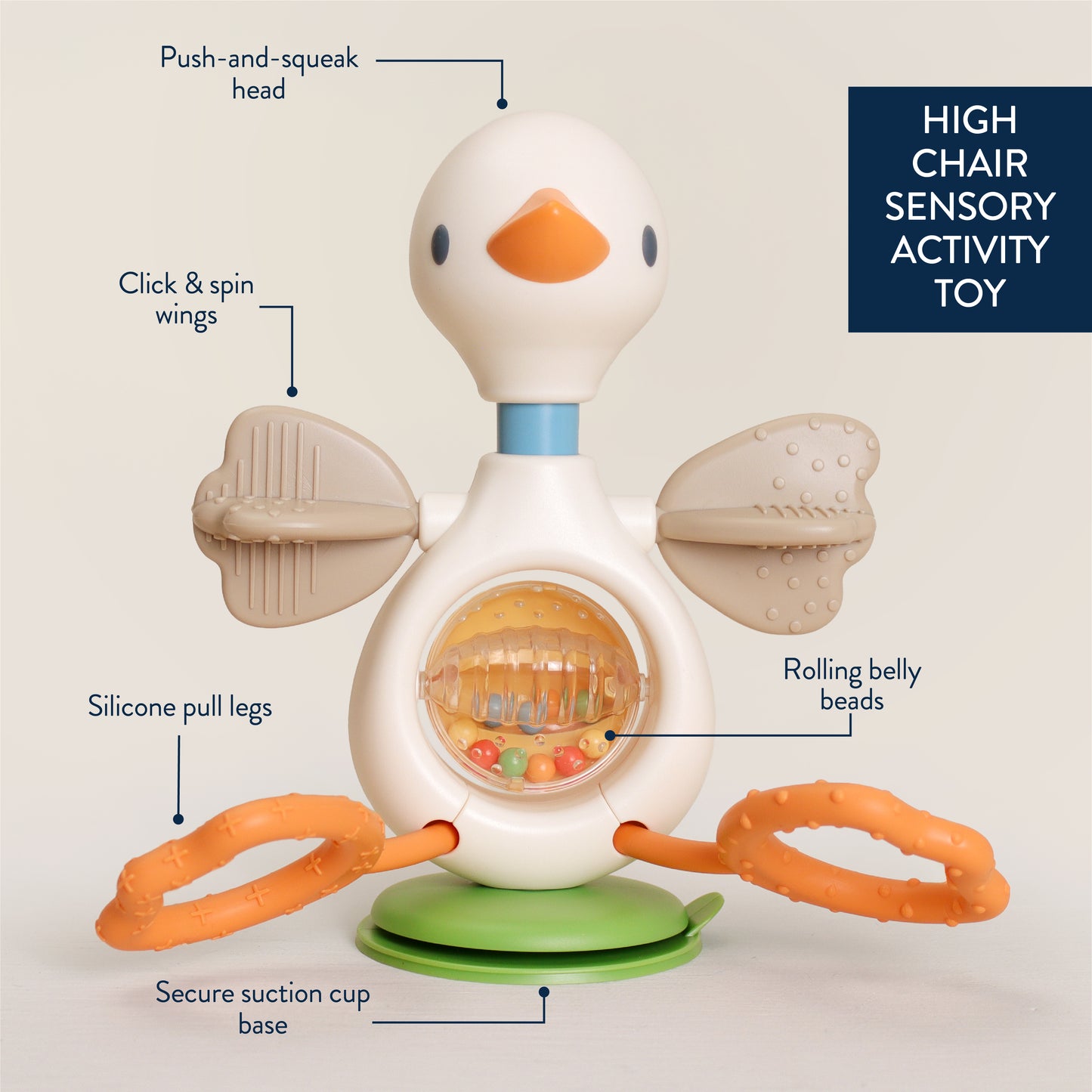Twist & Bop™ Goose High Chair Sensory Toy