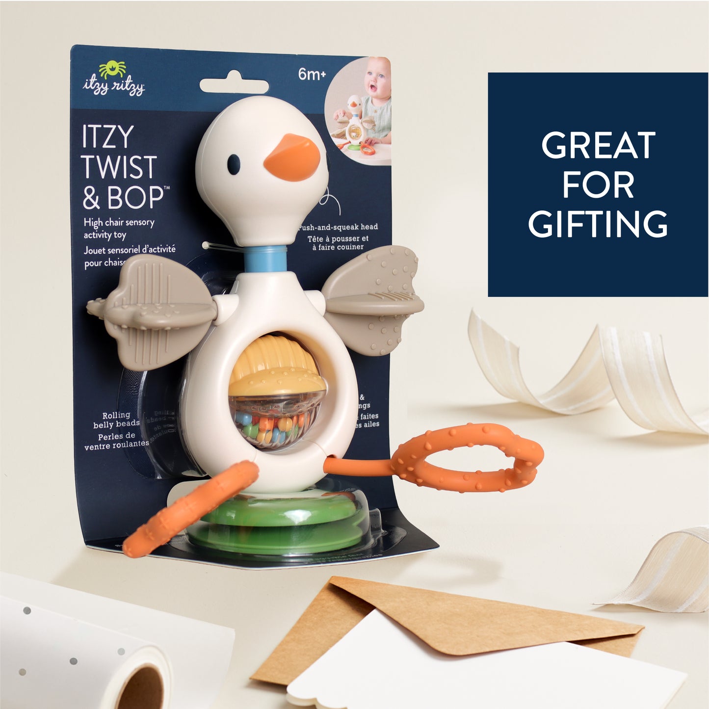 Twist & Bop™ Goose High Chair Sensory Toy