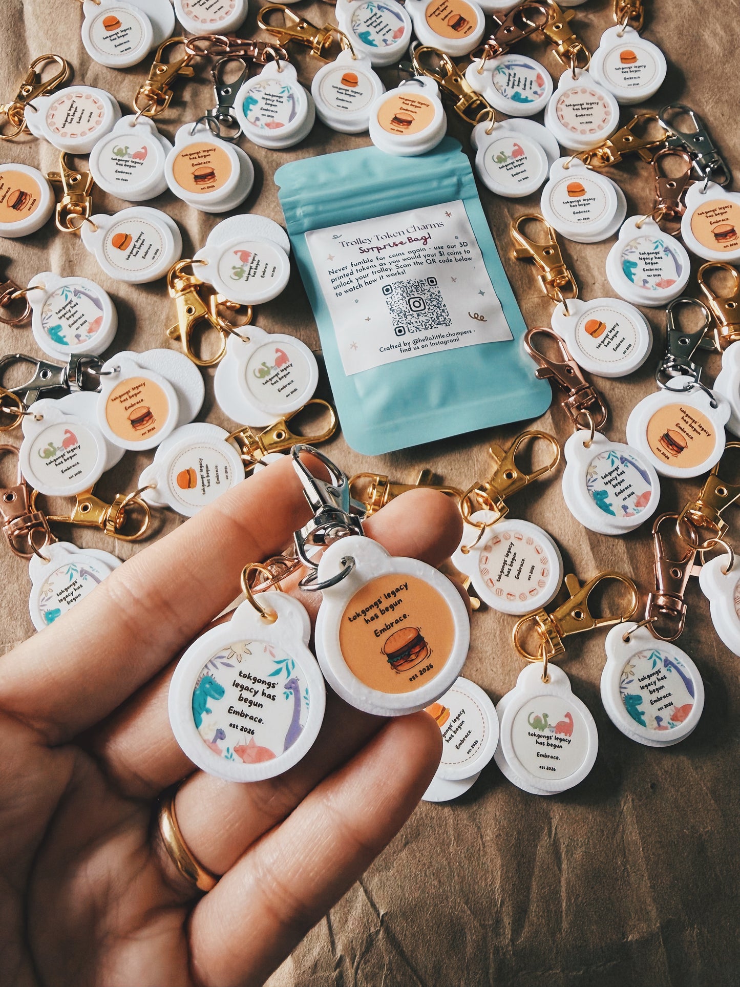 Custom Surprise Bag Trolley Tokens (Min. 80 sets)