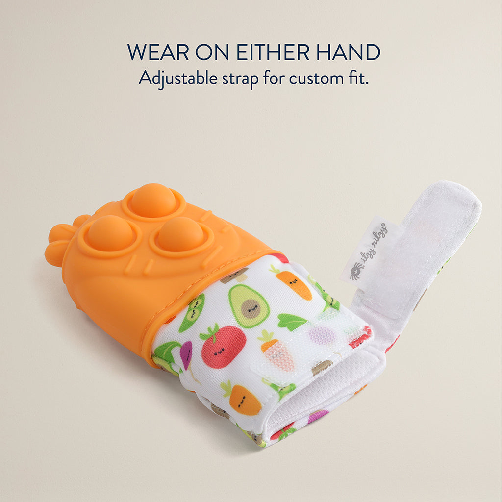 Carrot Itzy Mitt Pop™ Sensory Teething Mitten