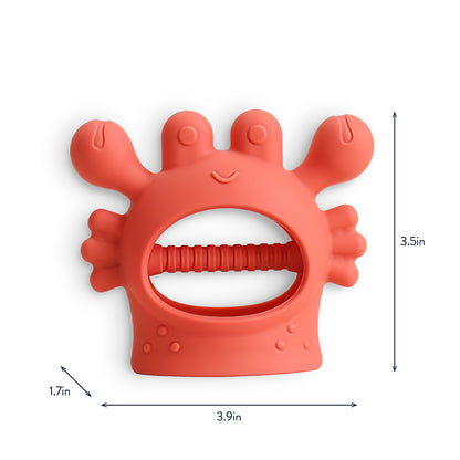 Crab Bitzy Grip™ Hand Teether