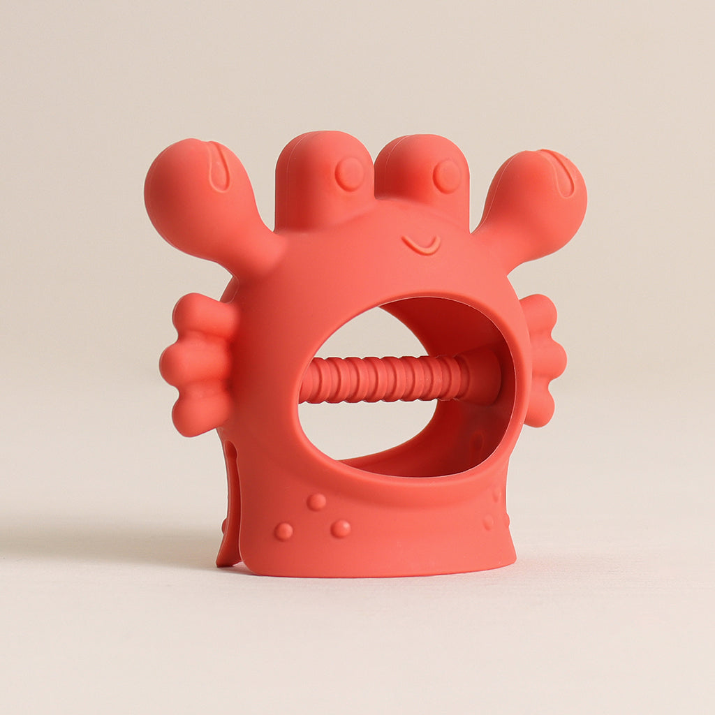 Crab Bitzy Grip™ Hand Teether