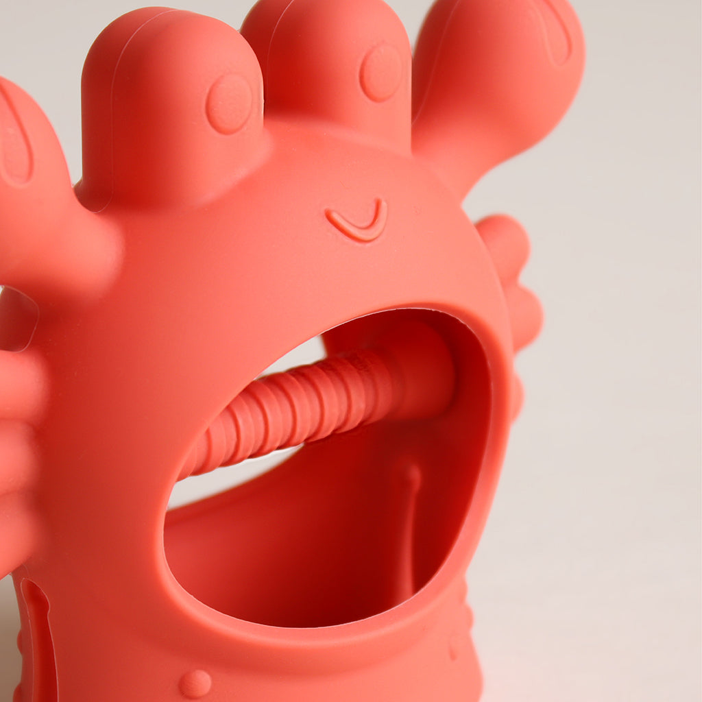 Crab Bitzy Grip™ Hand Teether