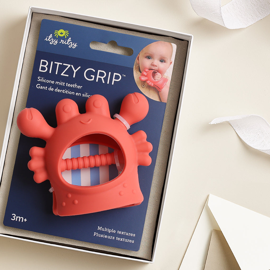 Crab Bitzy Grip™ Hand Teether