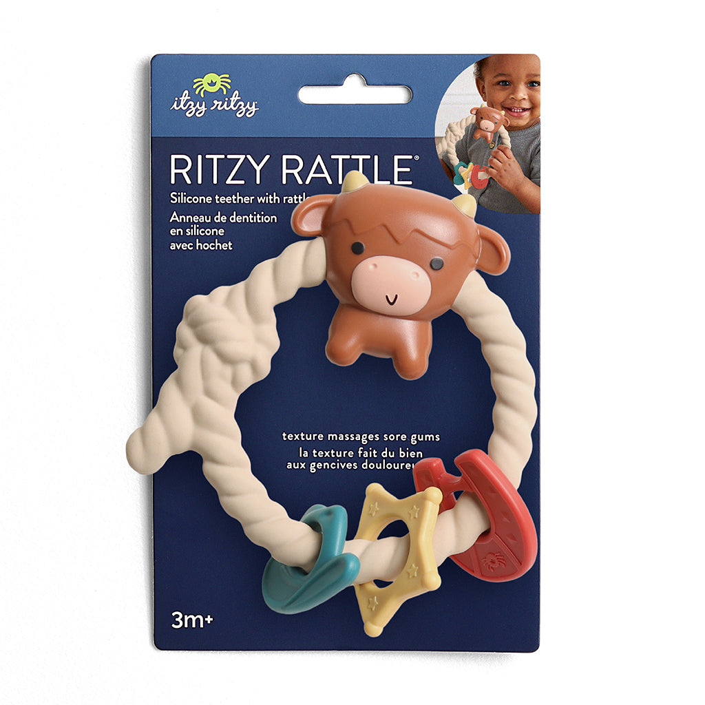 Highland Cow Ritzy Rattle
