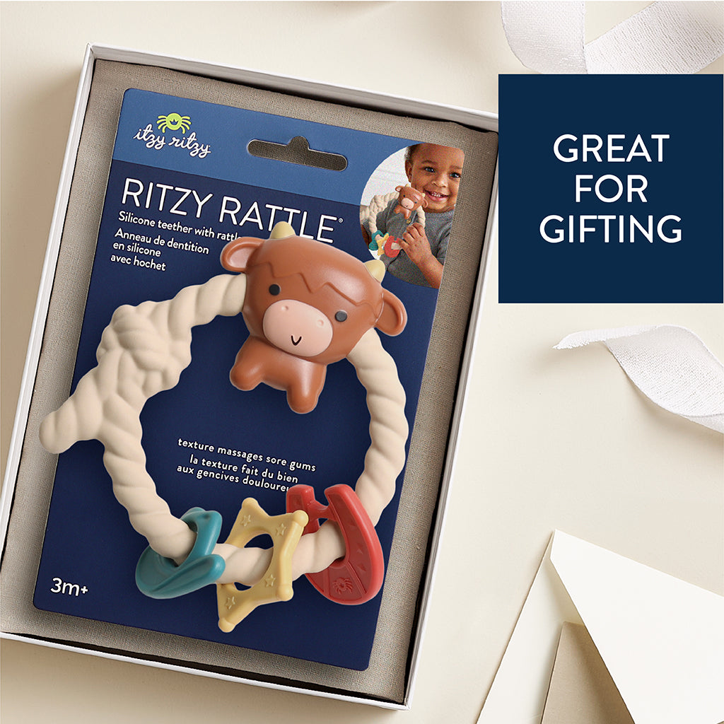 Highland Cow Ritzy Rattle