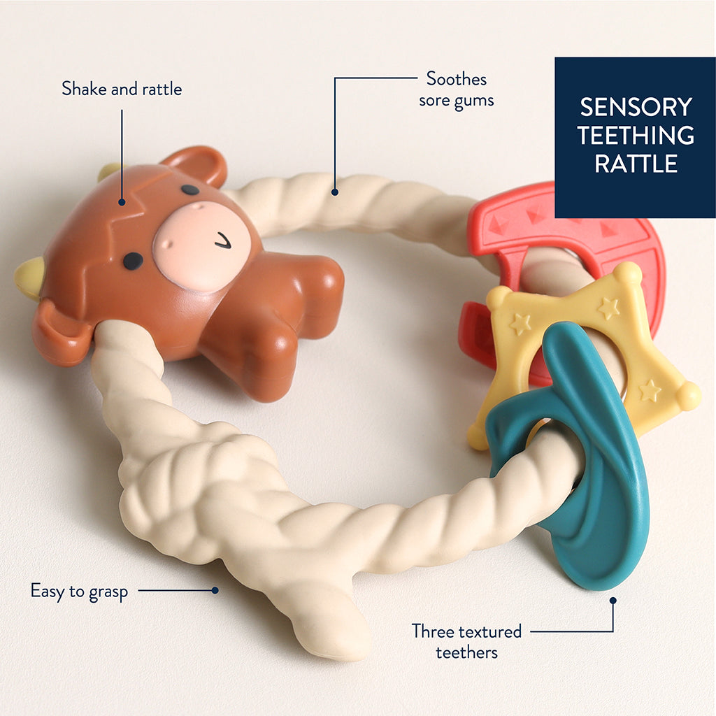 Highland Cow Ritzy Rattle