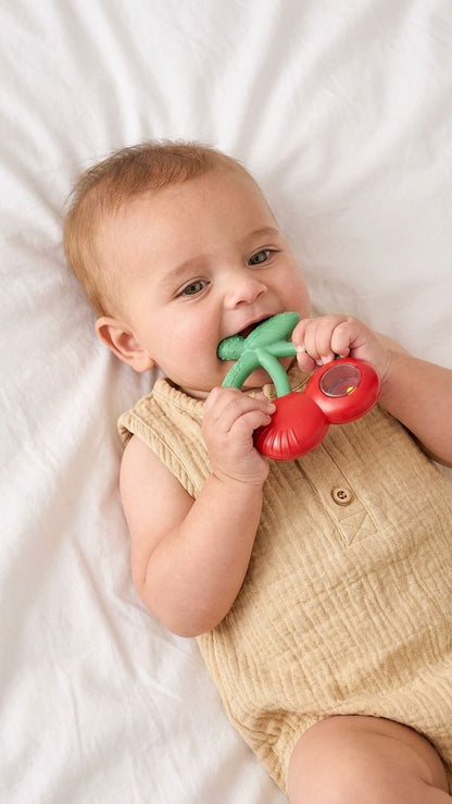 Cherry Bitzy Shake™ Rattle and Teether