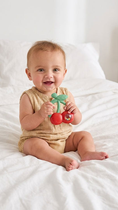 Cherry Bitzy Shake™ Rattle and Teether