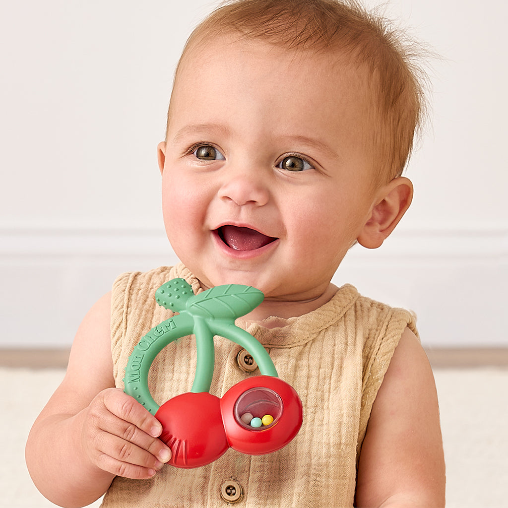 Cherry Bitzy Shake™ Rattle and Teether