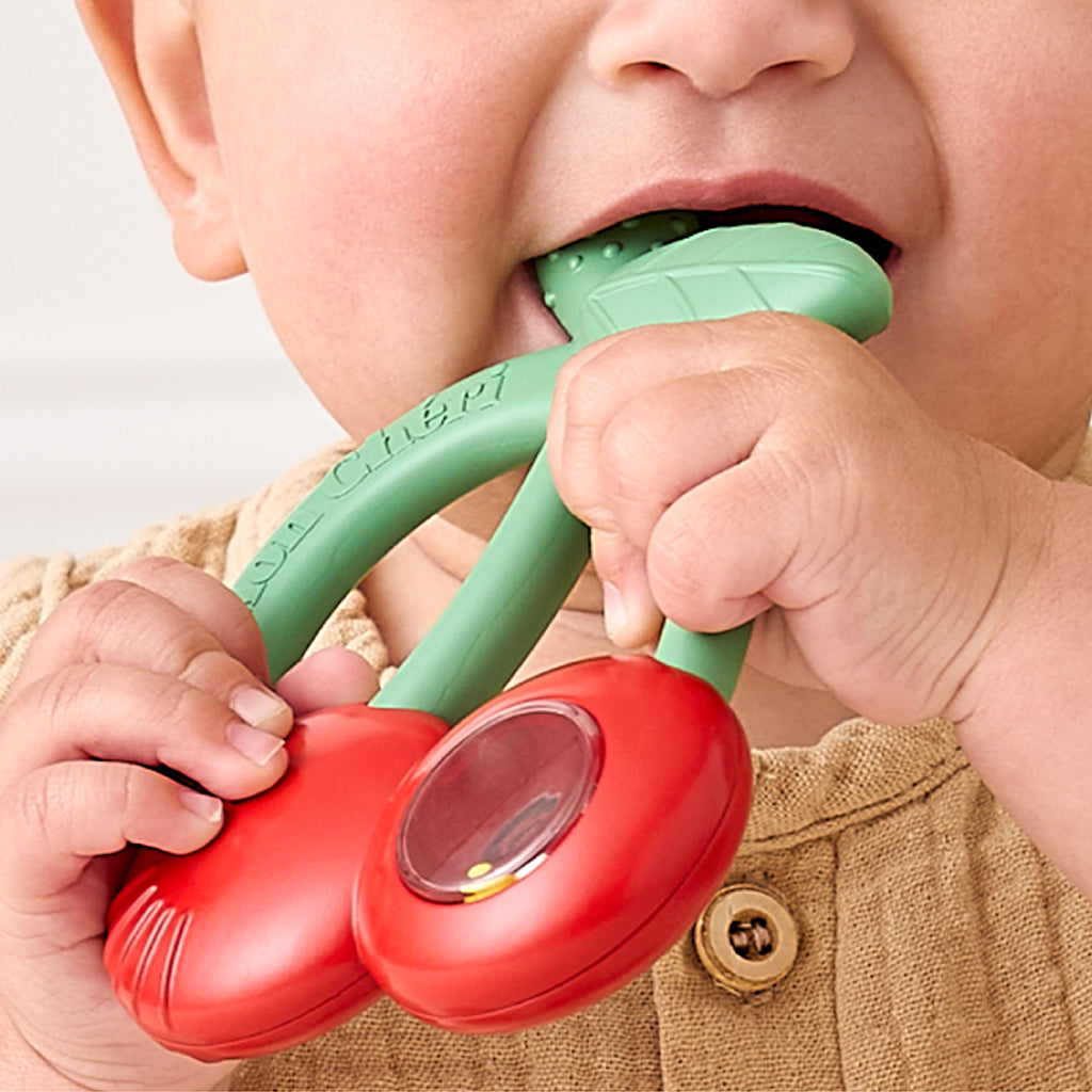 Cherry Bitzy Shake™ Rattle and Teether