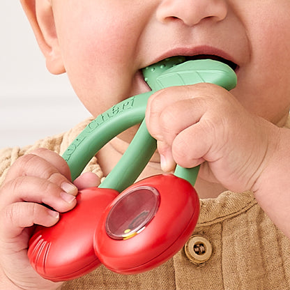 Cherry Bitzy Shake™ Rattle and Teether