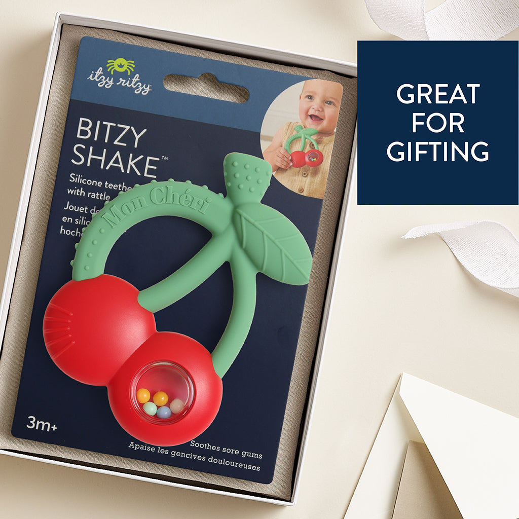 Cherry Bitzy Shake™ Rattle and Teether