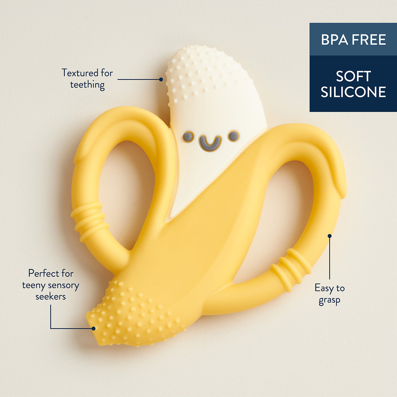 Beckett the Banana - Chew Crew Silicone Handle Teether
