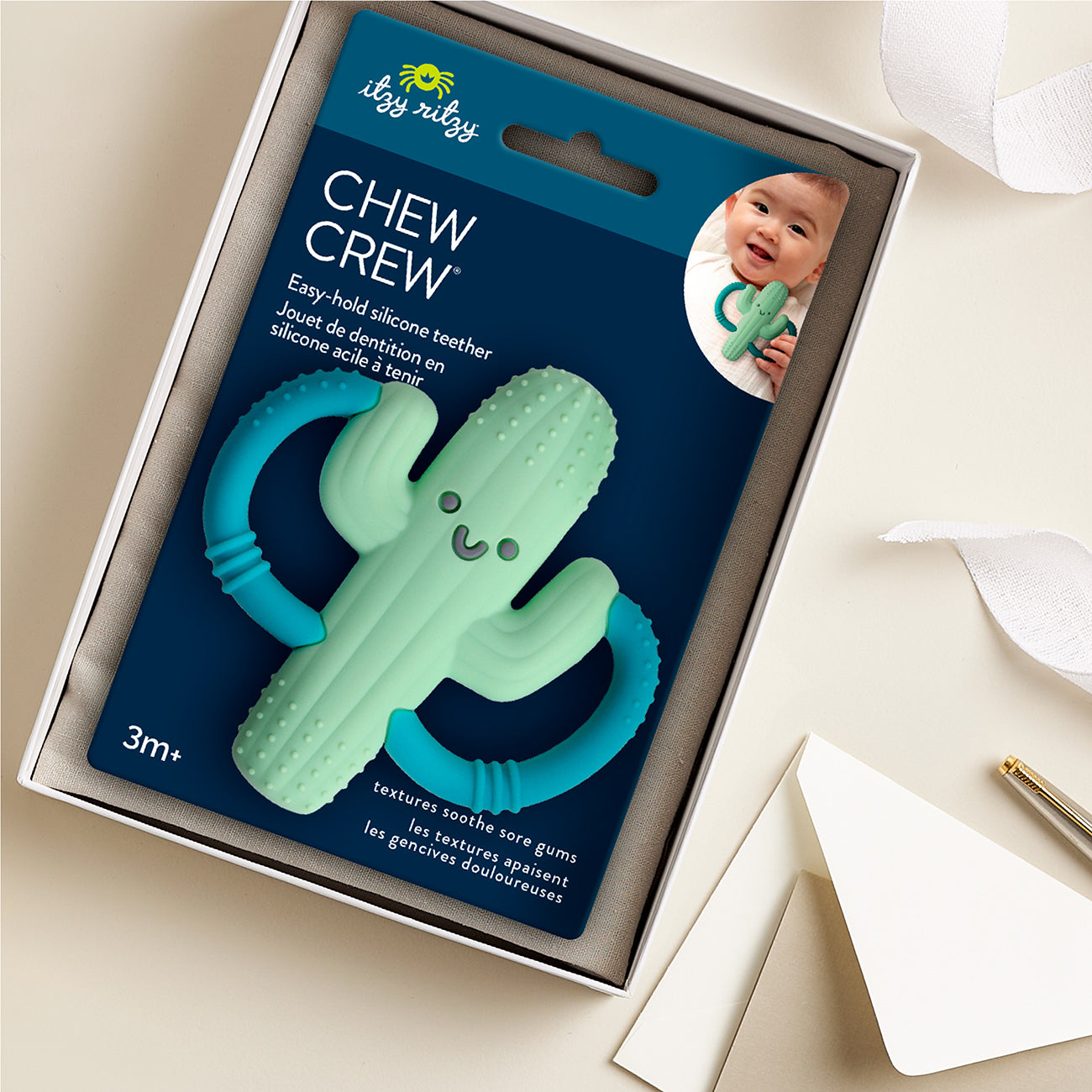 Cooper the Cactus - Chew Crew Silicone Handle Teether