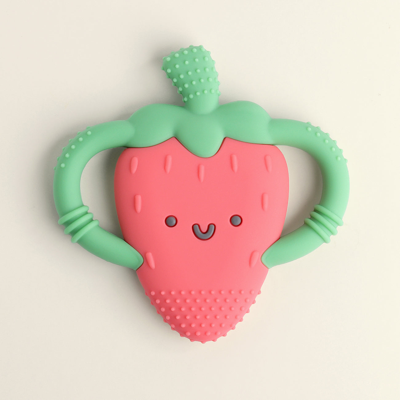 Bonnie the Strawberry - Chew Crew Silicone Handle Teether