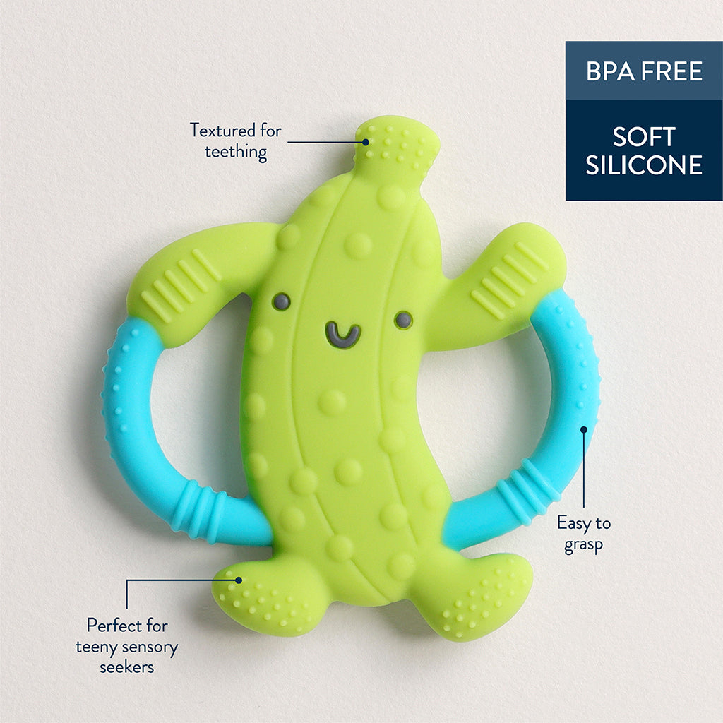 Parker the Pickle - Chew Crew Silicone Handle Teether