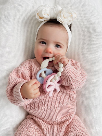 Bows Itzy Trio Silicone Teethers