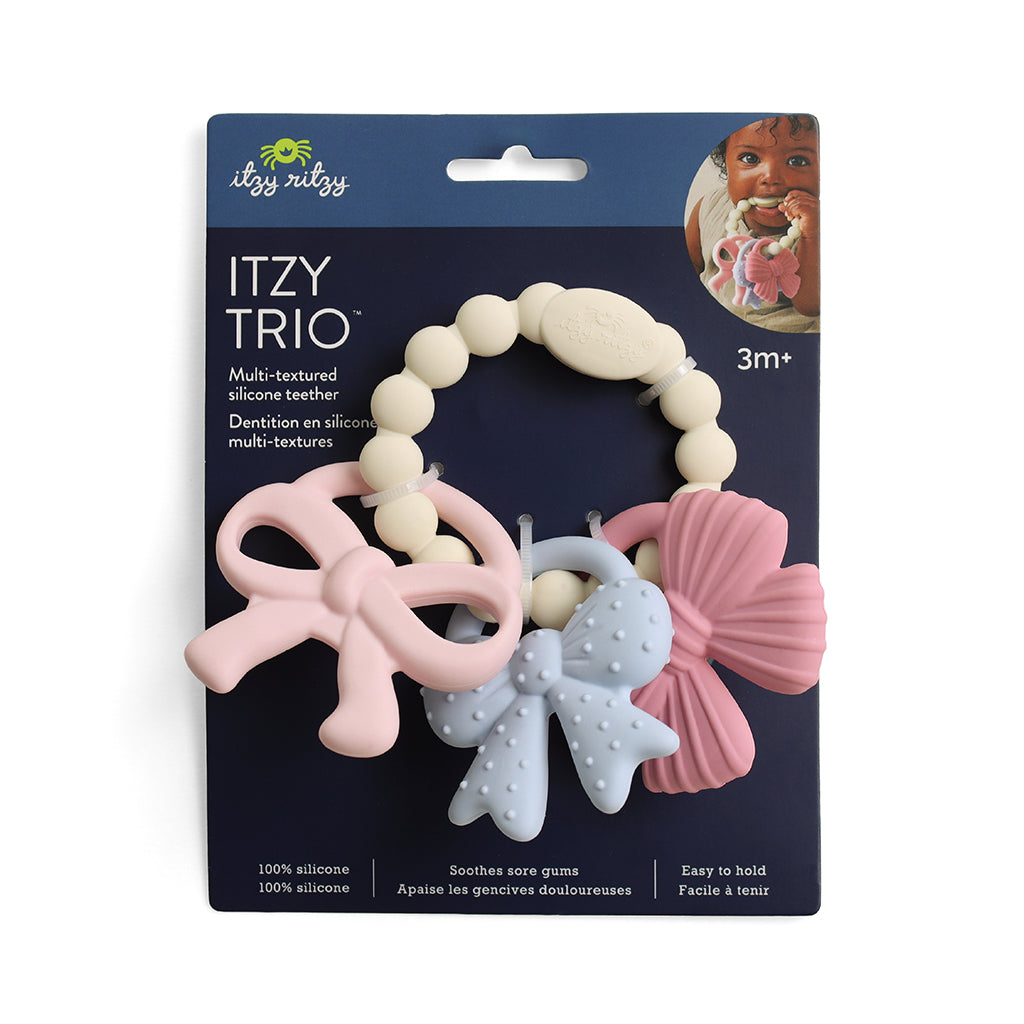 Bows Itzy Trio Silicone Teethers