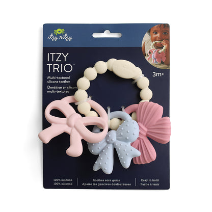 Bows Itzy Trio Silicone Teethers