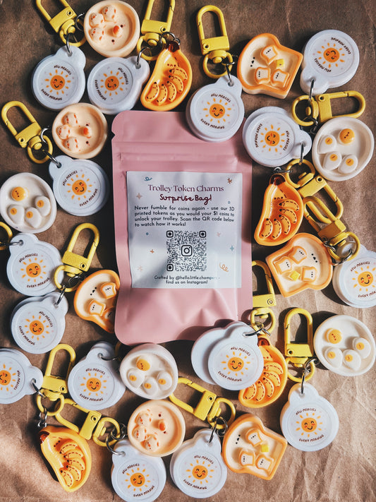 BREAKFAST BUDDIES Trolley Token Charm SURPRISE BAG