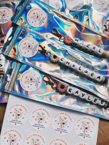 Custom NAME CHARM Party Pack (Min. 8 packs)