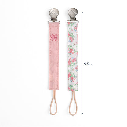 Fabric Paci Strap - Bows & Florals