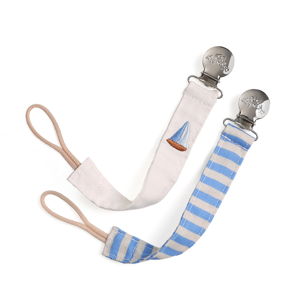 Fabric Paci Strap - Sail Boat