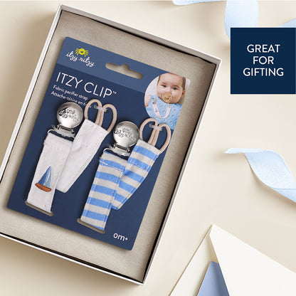Fabric Paci Strap - Sail Boat