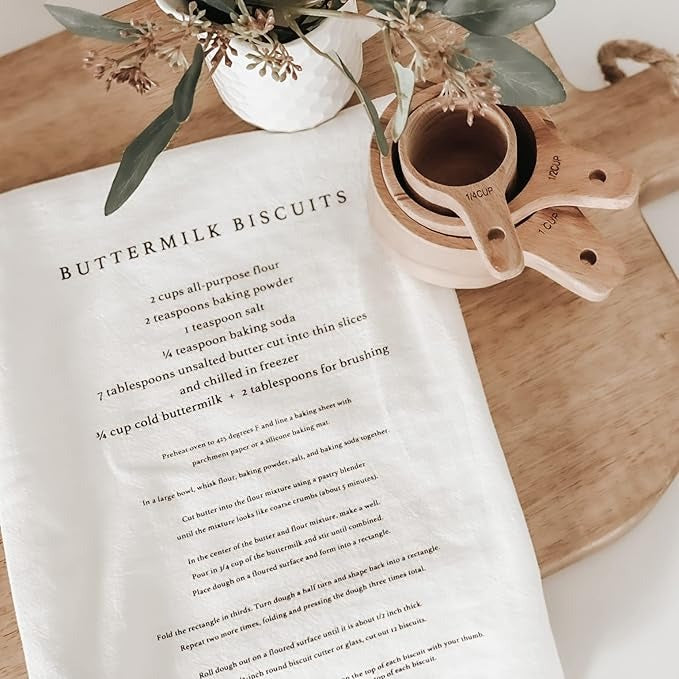 [Pre-order] Buttermilk biscuits Recipe Tea Towel