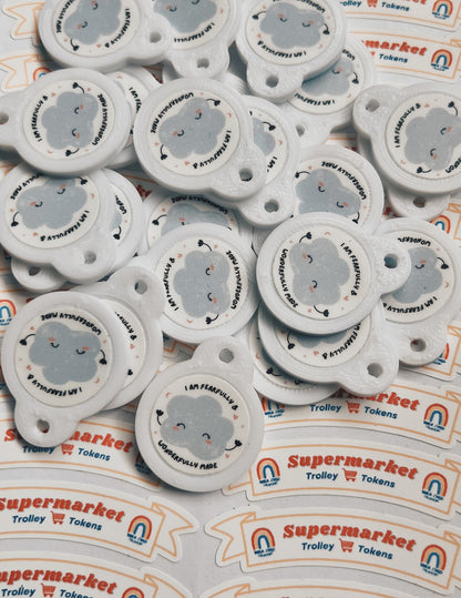 WONDERFULLY MADE [Psalm 139:14] Trolley Token Charm