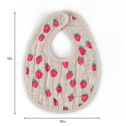 Strawberries & Cream Itzy Bibs (Set of 3)