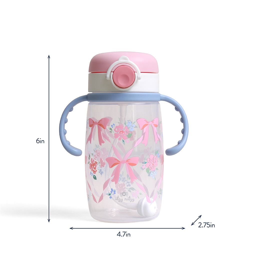 Itzy Sips™ Straw Cup - Ribbons & Roses