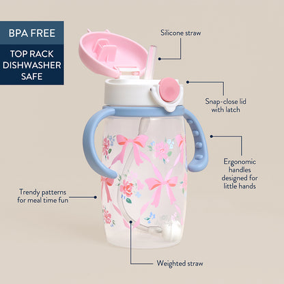 Itzy Sips™ Straw Cup - Ribbons & Roses
